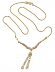14K YELLOW GOLD 2.57 CTW DIAMOND NECKLACE
