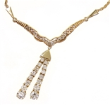 14K YELLOW GOLD 2.57 CTW DIAMOND NECKLACE