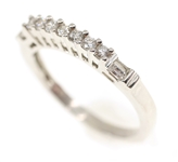 14K WHITE GOLD 0.33 CTW DIAMOND BAND 