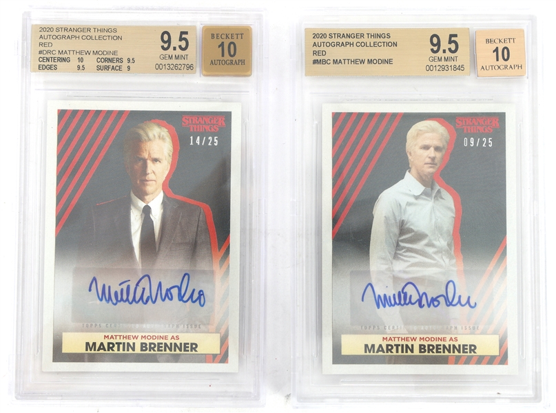 2020 STRANGER THINGS MATTHEW MODINE TRADING CARDS