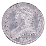 1826 US SILVER CAPPED BUST 50C HALF DOLLAR COIN