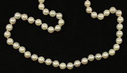 PEARL NECKLACE WITH 14K YELLOW GOLD CLASP
