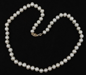 PEARL NECKLACE WITH 14K YELLOW GOLD CLASP