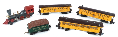 LIONEL O GAUGE MODEL TRAIN CARS & LOCOMOTIVE