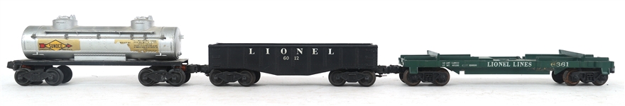 LIONEL O GAUGE MODEL TRAIN CARS