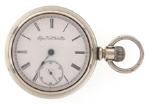 MENS ELGIN NICKEL CASE POCKET WATCH