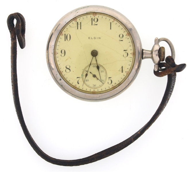 MENS ELGIN SILVERODE CASE POCKET WATCH
