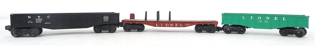 LIONEL O GAUGE MODEL TRAIN CARS 