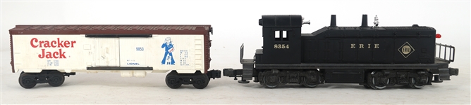 LIONEL O GAUGE MODEL TRAIN CARS & LOCOMOTIVE