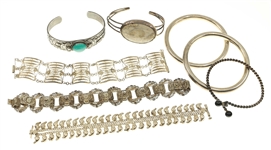 STERLING SILVER BRACELETS - CUFFS, BANGLES, & MORE