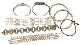 STERLING SILVER BRACELETS - CUFFS, BANGLES, & MORE