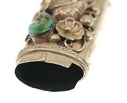 STERLING SILVER CIGARETTE LIGHTER COVER & THIMBLES