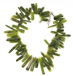 COOMI JADE, STERLING SILVER & DIAMOND BEADED NECKLACE 