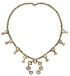 STERLING SILVER SQUASH BLOSSOM MOTHER OF PEARL NECKLACE