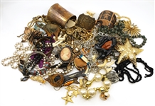 GOLD-TONE & SILVER-TONE COSTUME FASHION JEWELRY