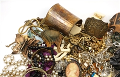GOLD-TONE & SILVER-TONE COSTUME FASHION JEWELRY