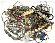 GOLD-TONE & SILVER-TONE COSTUME FASHION JEWELRY