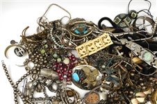 GOLD-TONE & SILVER-TONE COSTUME FASHION JEWELRY