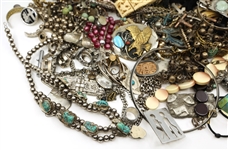 GOLD-TONE & SILVER-TONE COSTUME FASHION JEWELRY