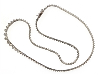 18K WHITE GOLD GRADUATED 7 CTW DIAMOND NECKLACE