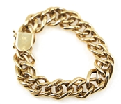 14K YELLOW GOLD FANCY LINK BRACELET