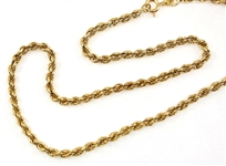 14K YELLOW GOLD ROPE CHAIN