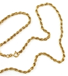 14K YELLOW GOLD ROPE CHAIN