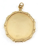 14K YELLOW GOLD ASTROLOGICAL PISCES PENDANT 