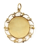 14K YELLOW GOLD ASTROLOGICAL SAGITTARIUS PENDANT 