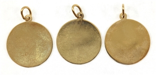 14K YELLOW GOLD ASTROLOGICAL SIGN PENDANTS