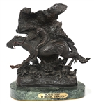 AFTER F. REMINGTON WESTERN BRONZE STATUES