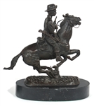 AFTER F. REMINGTON WESTERN BRONZE STATUES