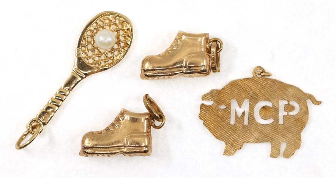 14K YELLOW GOLD PENDANTS & CHARMS 
