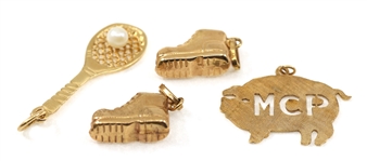 14K YELLOW GOLD PENDANTS & CHARMS 