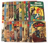 DELL COMIC BOOKS - LONE RANGER, WAGON TRAIN, ROY ROGERS
