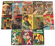 DELL COMIC BOOKS - LONE RANGER, WAGON TRAIN, ROY ROGERS