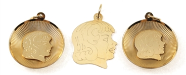 14K YELLOW GOLD SILHOUETTE PENDANTS