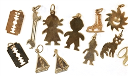 14K YELLOW GOLD CHARMS 