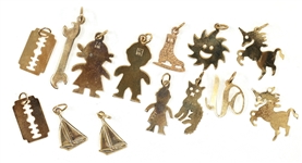 14K YELLOW GOLD CHARMS 