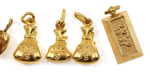 14K YELLOW GOLD NOVELTY PENDANTS & CHARMS