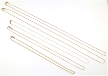 14K YELLOW GOLD CHAINS - 15" TO 24"