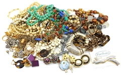 COSTUME JEWELRY NECKLACES, BRACELETS, BROOCHES, & MORE