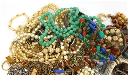 COSTUME JEWELRY NECKLACES, BRACELETS, BROOCHES, & MORE