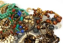 COSTUME JEWELRY NECKLACES, BRACELETS, BROOCHES, & MORE