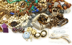 COSTUME JEWELRY NECKLACES, BRACELETS, BROOCHES, & MORE