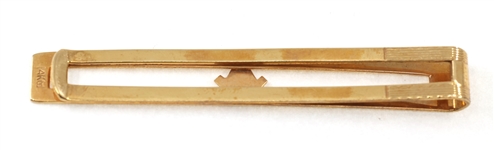 14K YELLOW GOLD MASONIC TIE CLIP