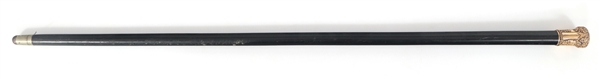 PRESENTATION CANE WITH GOLD-FILLED KNOB