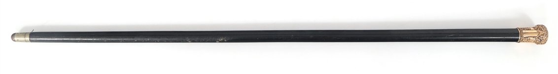 PRESENTATION CANE WITH GOLD-FILLED KNOB