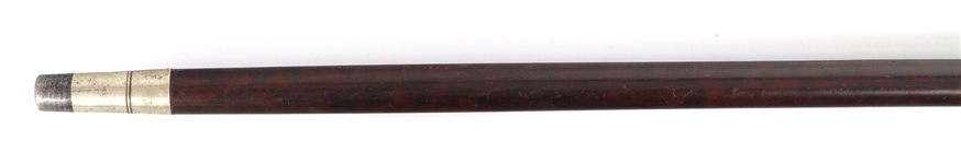 NATIVE AMERICAN STERLING KNOB HANDLE WALKING CANE