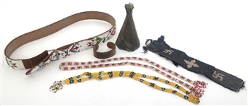 NATIVE AMERICAN TOURIST TRADE BEADWORK